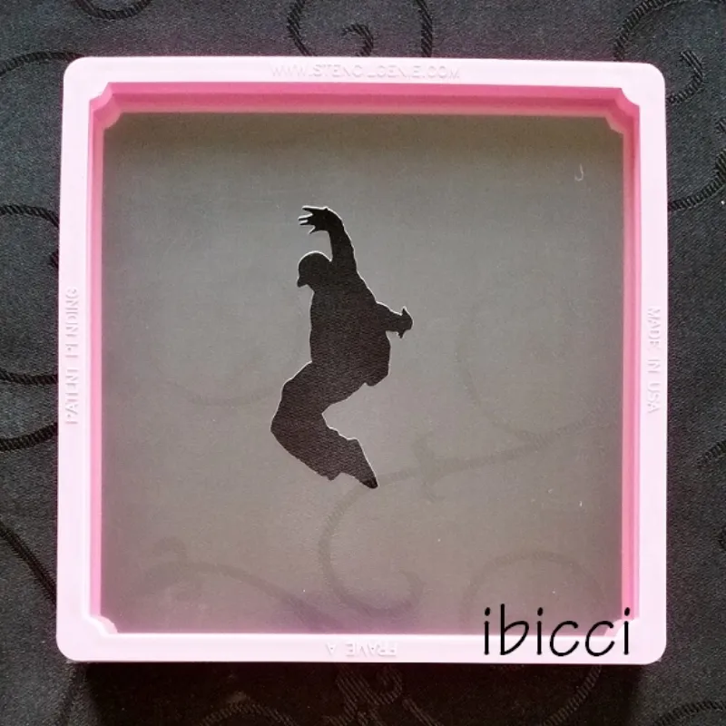 ibicci Hip Hop Dancer 4 stencil