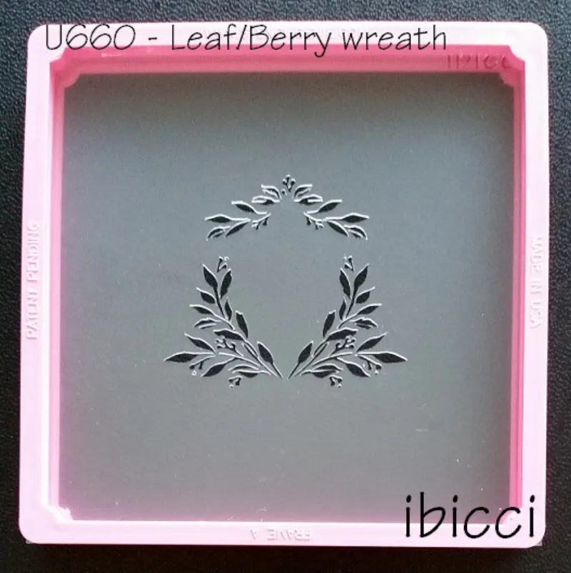 Berry & Leaf frame stencil