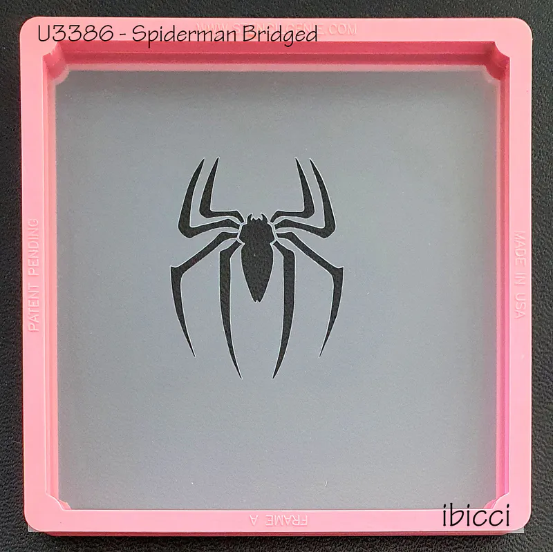 ibicci Spiderman Spider stencil bridged