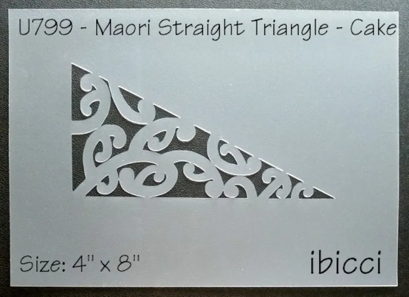 ibicci Maori Straight Triangle Cake stencil