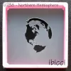 Northern Hemisphere Globe stencil - 3" inch shown