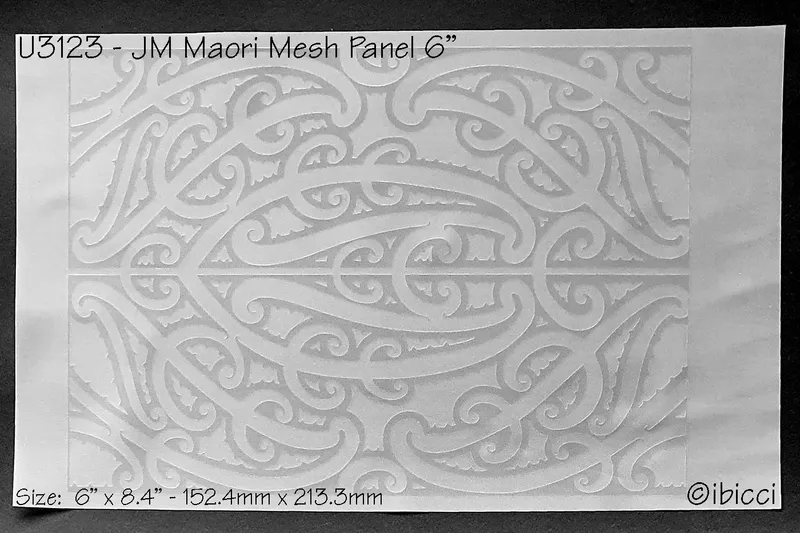 ibicci JM Māori Panel Mesh Stencil
