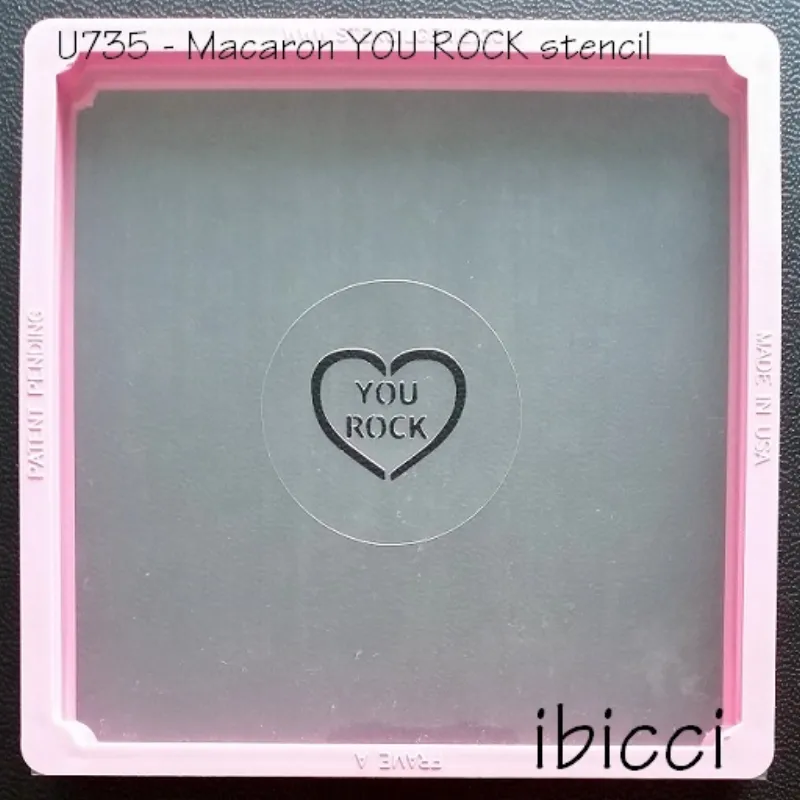Macaron Stencil - YOU ROCK