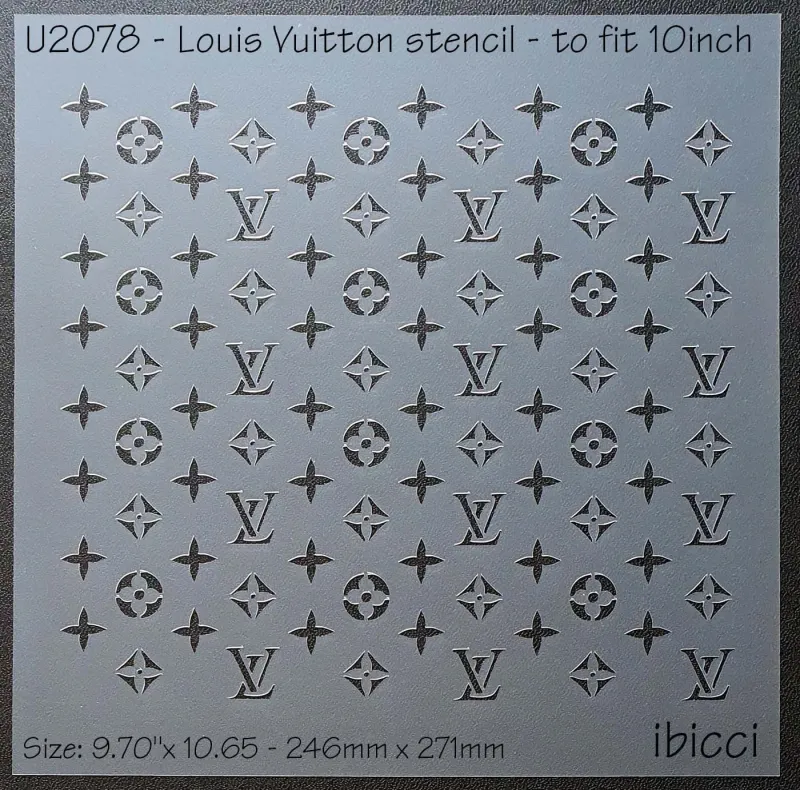 ibicci Louis Vuitton stencil to fit 10