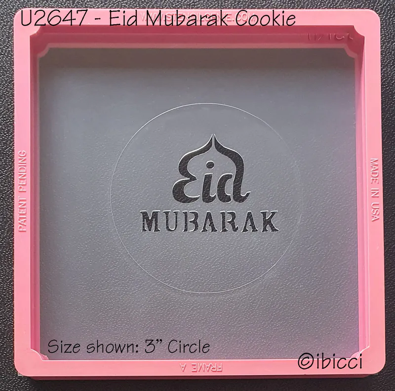 ibicci Eid Mubarak stencil for cookies or macarons