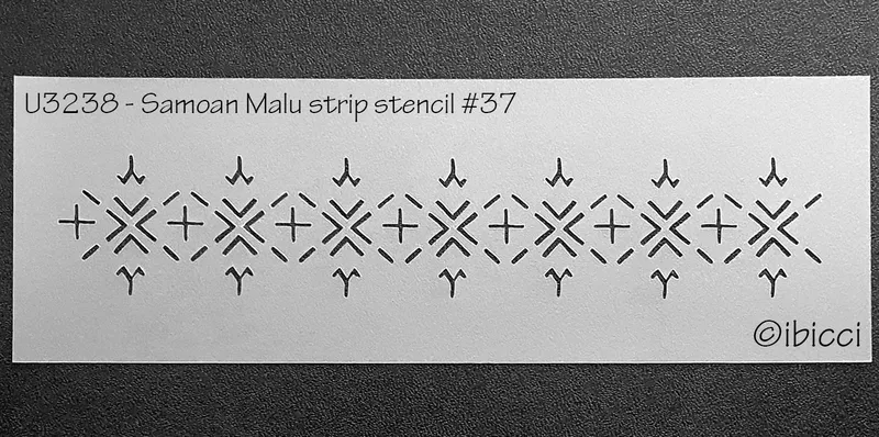 ibicci Samoan Malu strip stencil #38
