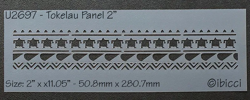 ibicci Tokelau Panel stencil - 2"