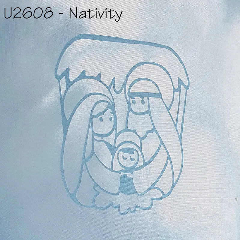 ibicci Nativity Mesh stencil for childrens Christmas cookies
