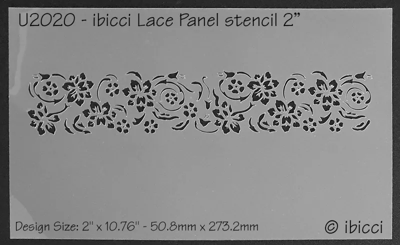 ibicci Lace Panel stencil 2"