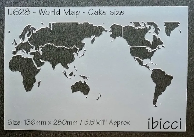 The World Cake stencil