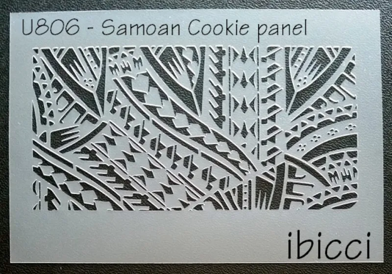 ibicci Samoan cookie panel stencil