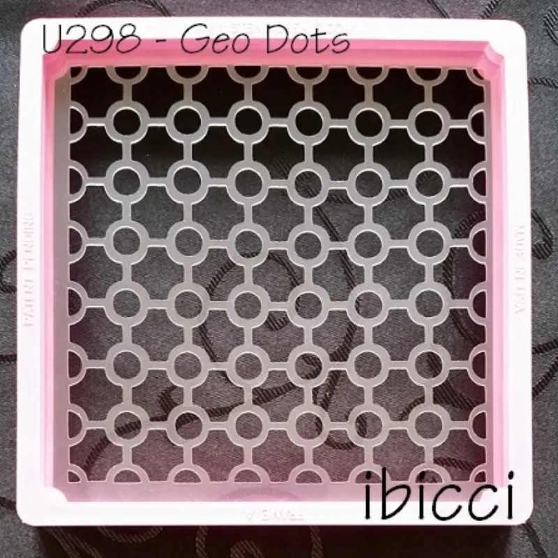 Geo Dots stencil