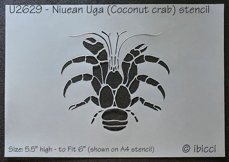 ibicci Niuean Uga stencil 5.5"