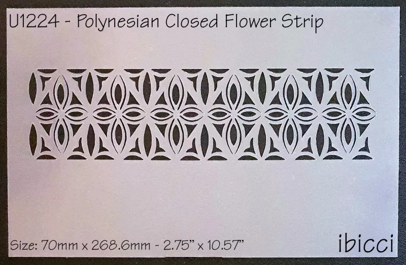 ibicci Polynesian Closed Flower small strip