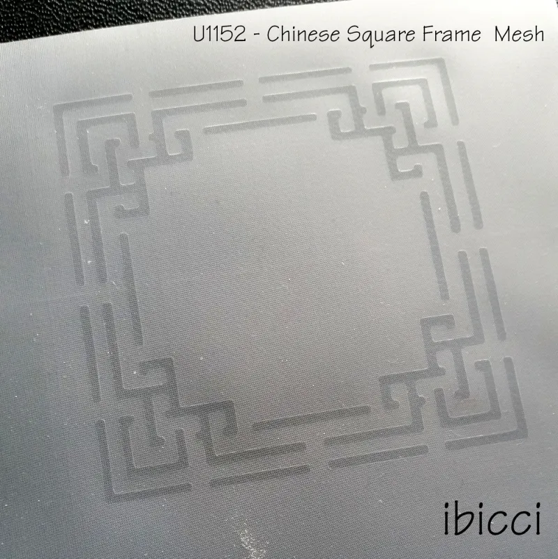 ibicci Chinese square line frame stencil in Mesh