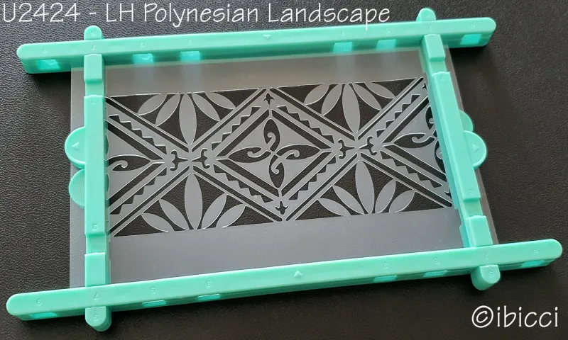 ibicci LH Polynesian Landscape cookie stencil
