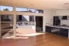 Open plan kitchen with indoor outdoor flow built by Inhaus Developments Ltd