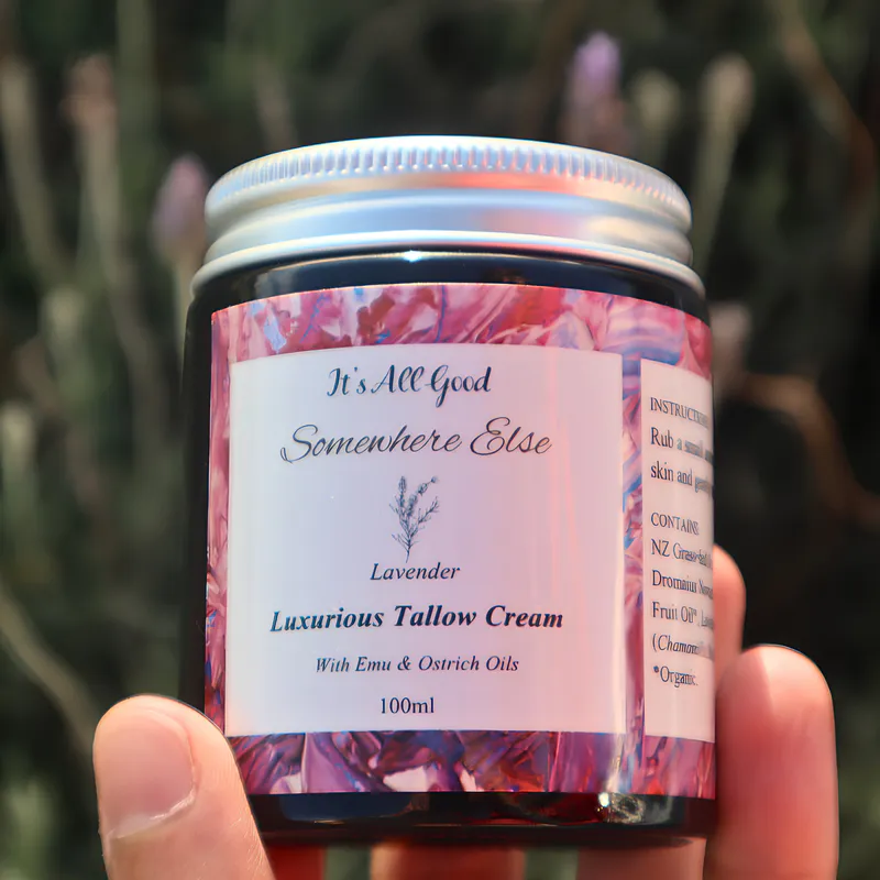 Jar of Lavender tallow cream
