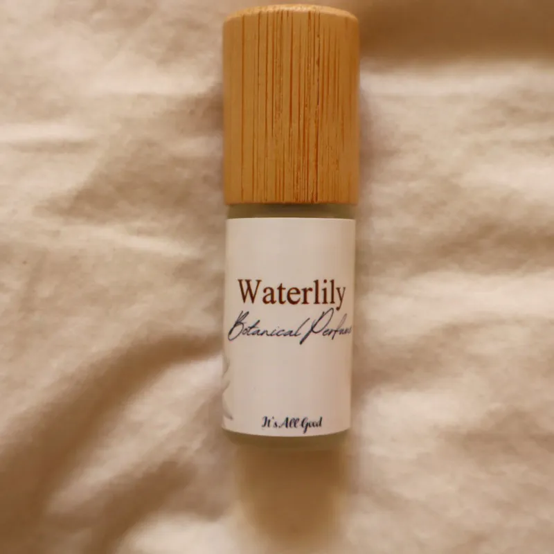 Bottle of Waterlily botanical perfume by It's All Good