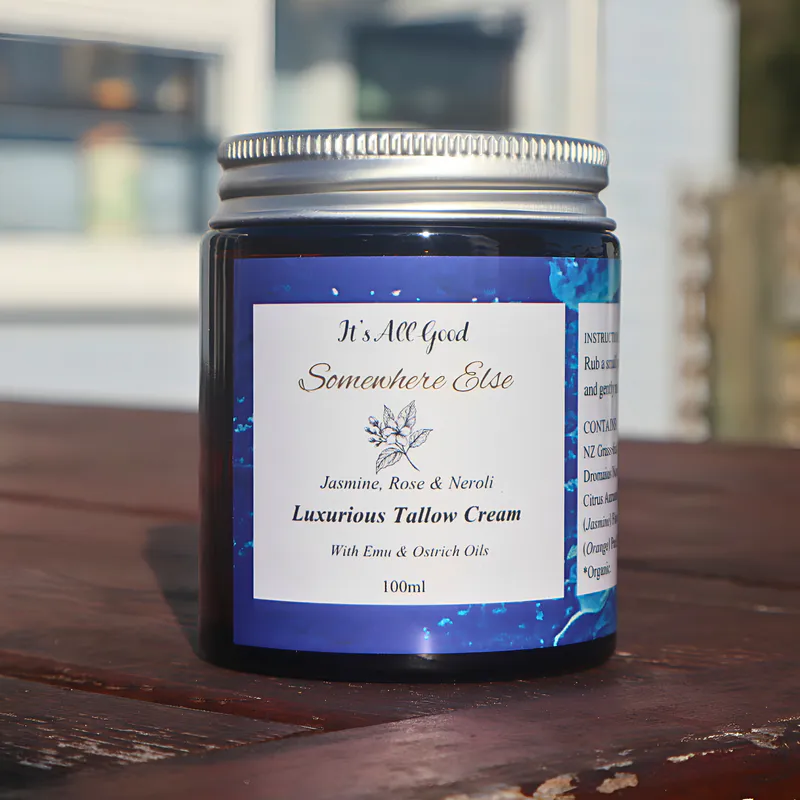 Jar of Jasmine, Neroli & Rose tallow cream