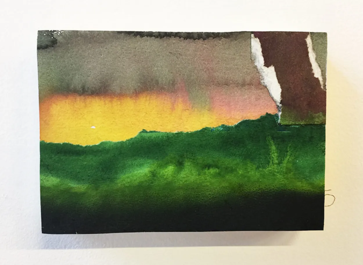 'You Sensed It Was True' mixed media on board 145mm x 105mm