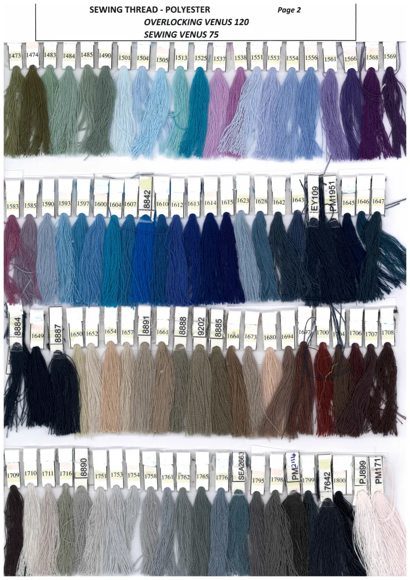 Sewing Thread - Overlocking Venus 120 & Sewing Venus 75 Page 2