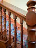 The bamboo-shaped balusters at Katherine Mansfield House & Garden.
