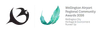 Icon for 2026 Wellington Airport Community Awards with the words Wellington City Heritage and Environment Runner Up