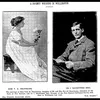 Photographs of Vera Beauchamp, eldest sister of Katherine Mansfield, and her husband James MacIntosh Bell, from a report about their wedding in the 'New Zealand Times', 2 October 1909.