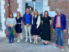 Gathering at the Hotel de Ville d'Avon, including Councillor Sylvain Piesset (third from left) and Mayor Marie-Charlotte Nouhaud (fourth from left), 2025.