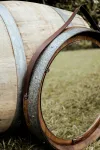 Wine barrel mirrors
