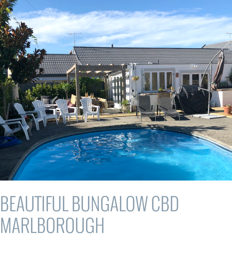 Holiday Accommodation Beautiful Bungalow Blenheim CBD Marlborough
