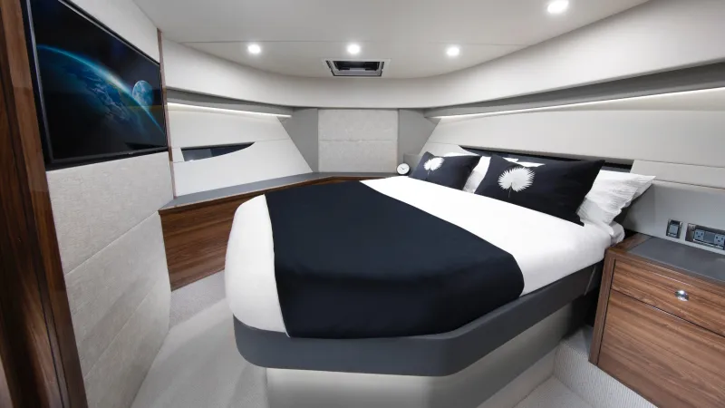 Maritimo S55 Luxury Motor Yacht VIP Stateroom