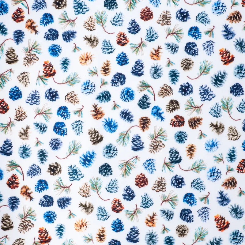 'Pinecone Party' fabric swatch
