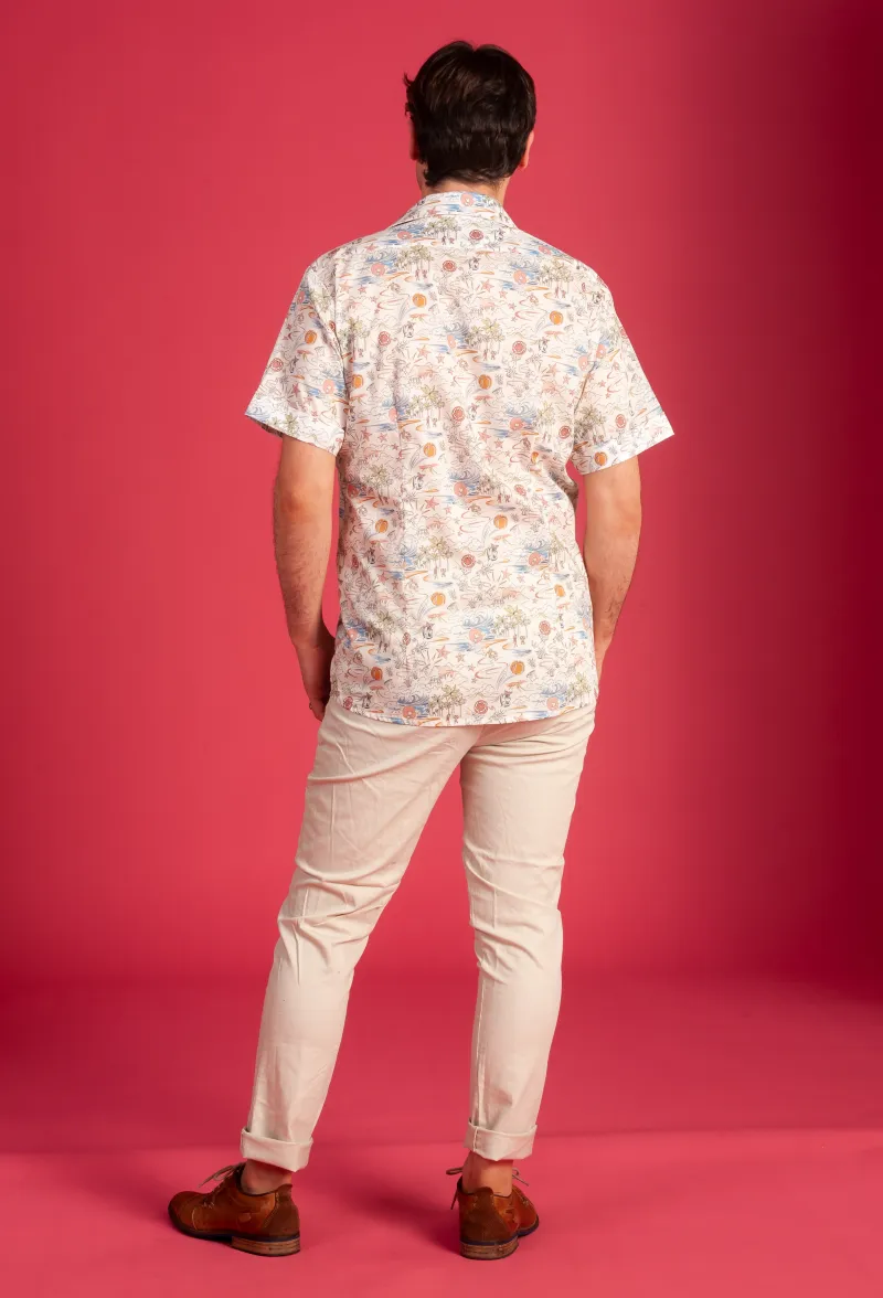 Swaye looking great in our 'L A Dream' Liberty Short Sleeve Shirt