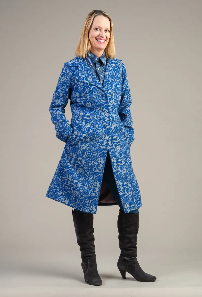 Le Akaroa Coat Blue Rose