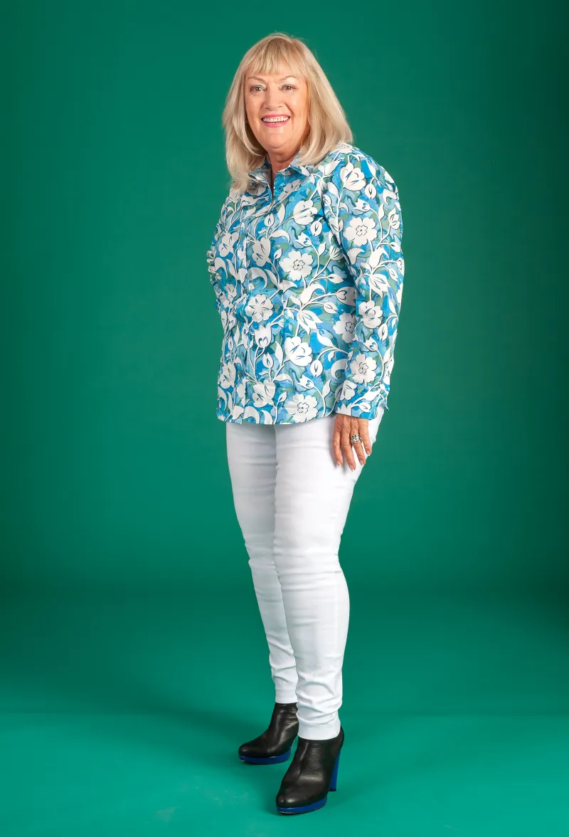 Liberty Women's Long Sleeve Shirt 'Oasis of Turquoise'