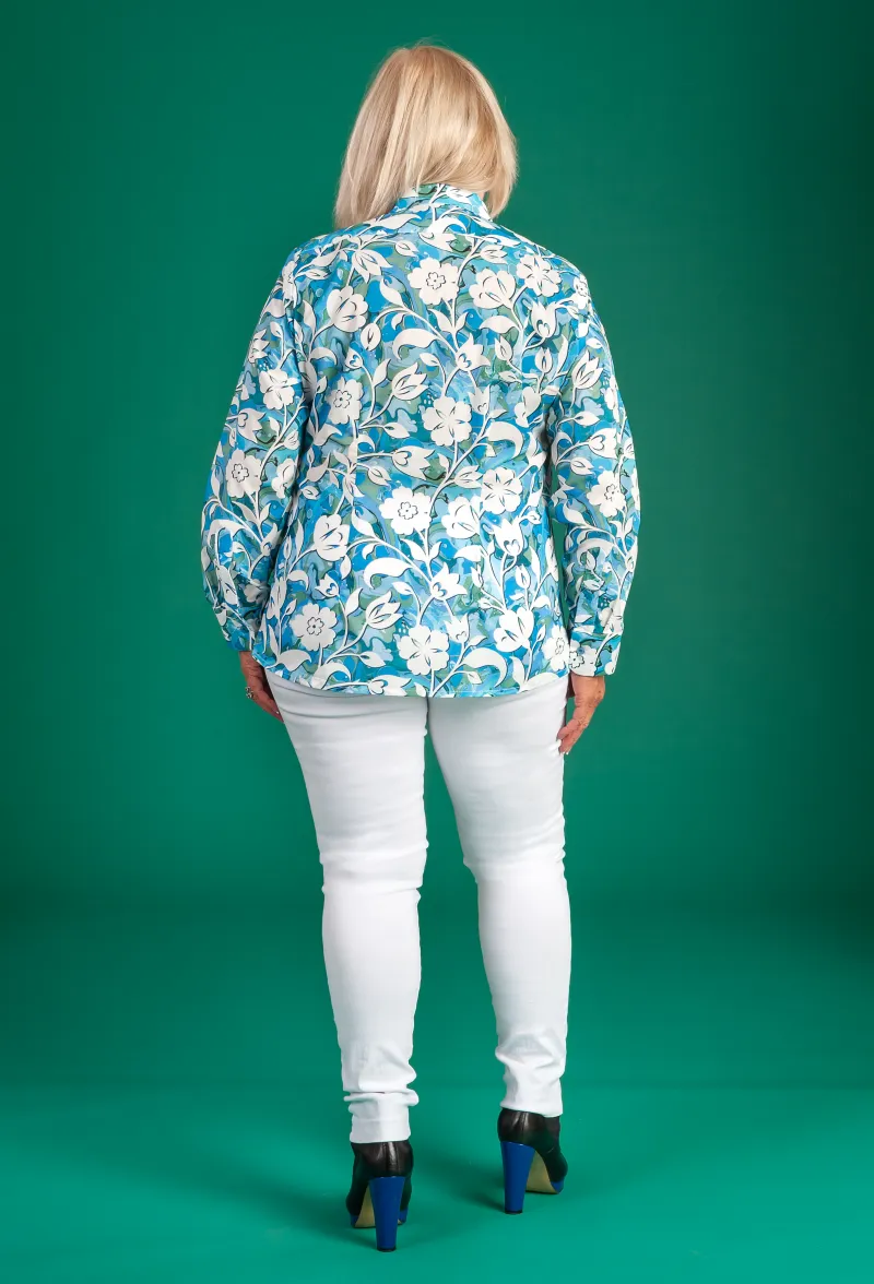 Liberty Women's Long Sleeve Shirt 'Oasis of Turquoise'