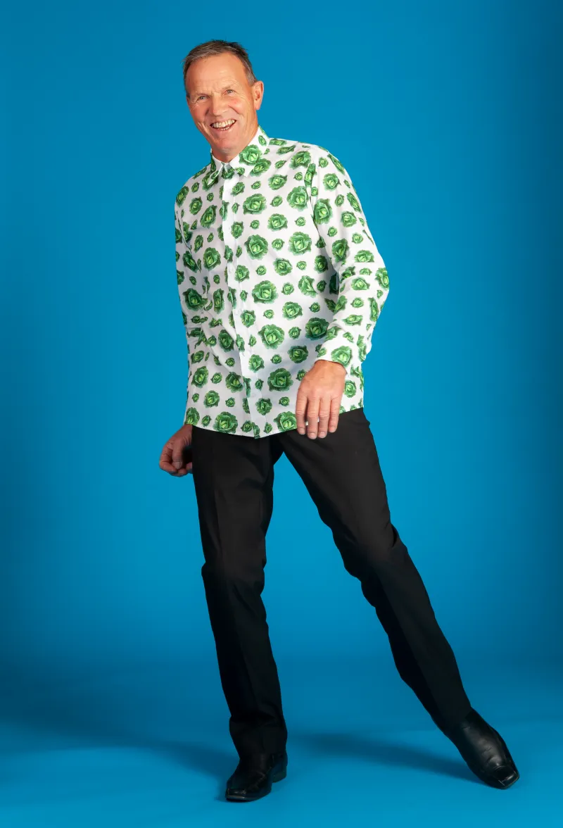Otto feeling fresh in our new Long Sleeve Shirt 'The Cabbage'.