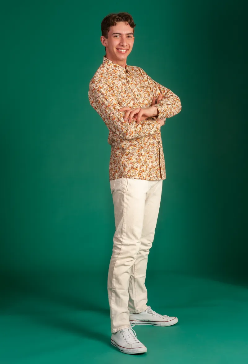 Looking good in Liberty Long Sleeve Shirt 'Autumn Sunset'