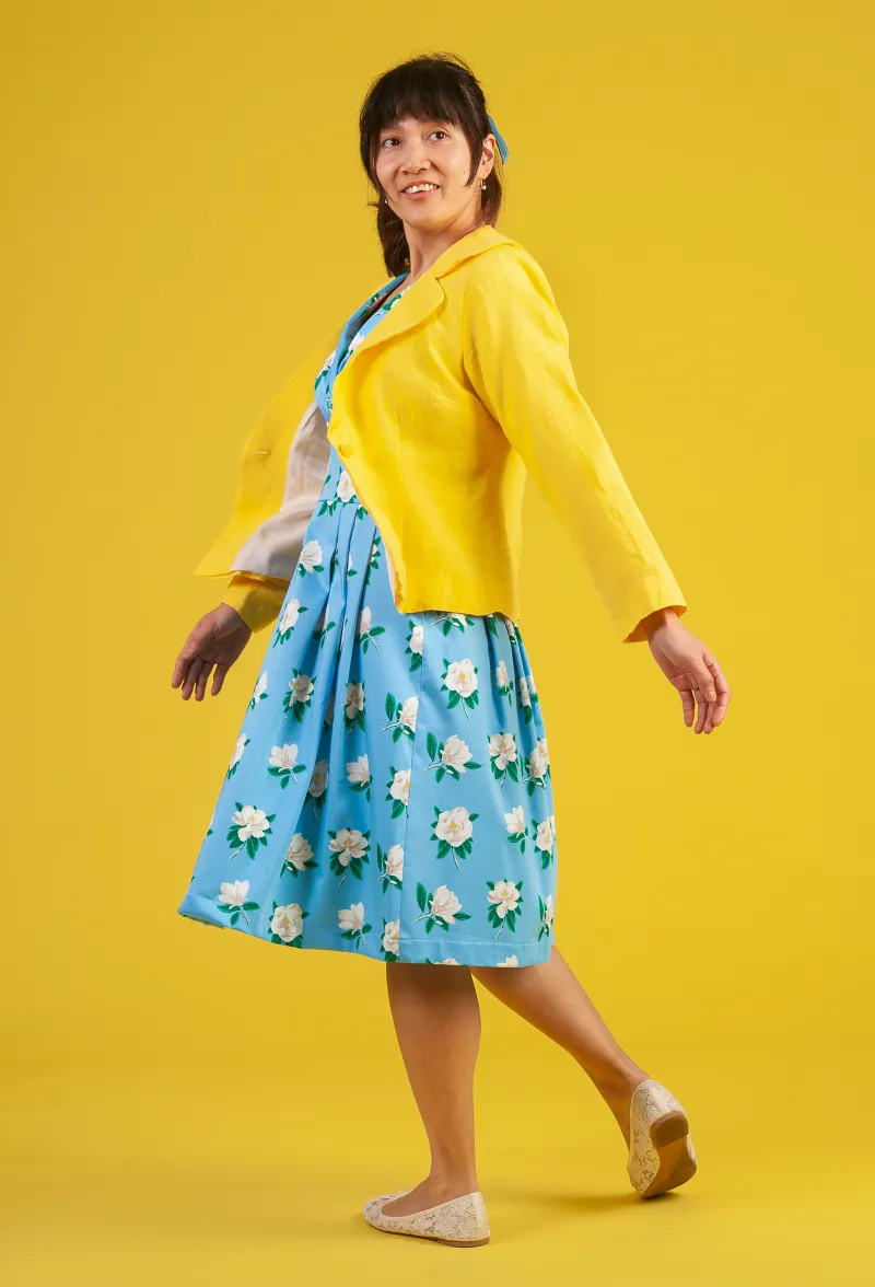 Tropical Linen Jacket Lemon