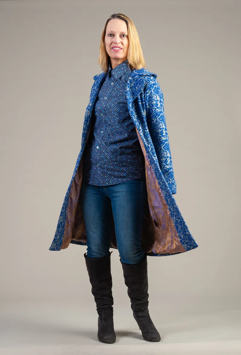 Le Akaroa Coat Blue Rose