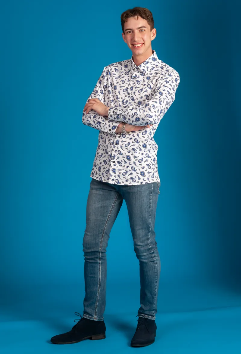 Liberty Long Sleeve Shirt 'China Blue'