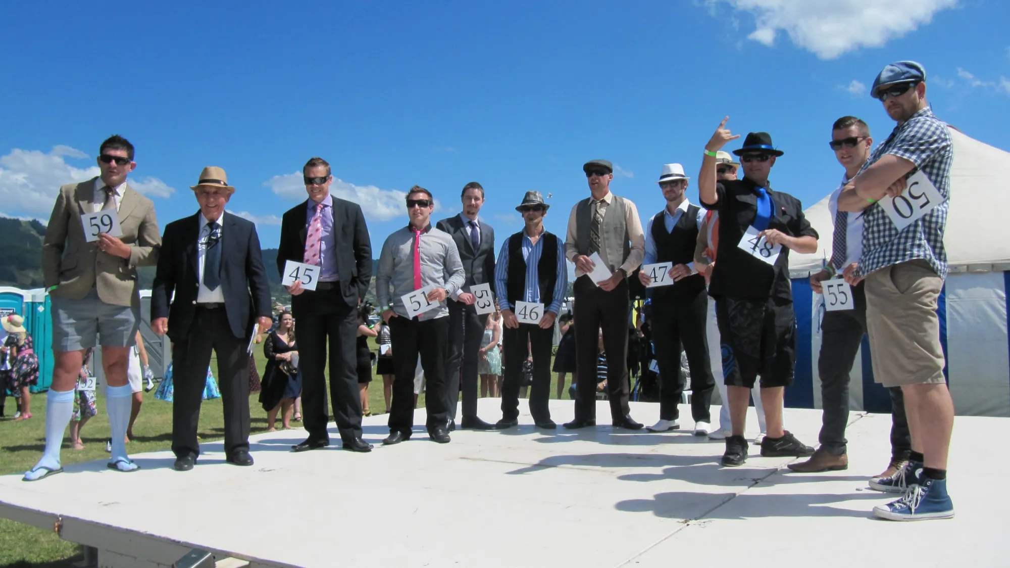 Best dressed male - Fashion in the field at Nelson harness races summer festival