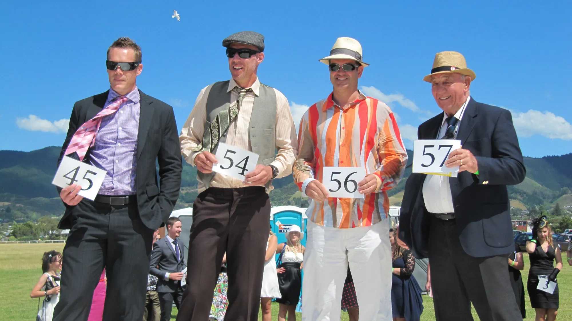 Best dressed men - Fashion in the field at Nelson harness races summer festival