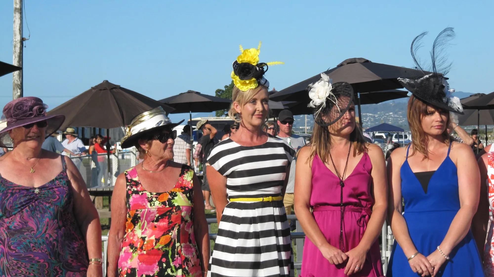 Nelson Harness Races Best Hat Competition 2015 - contestants