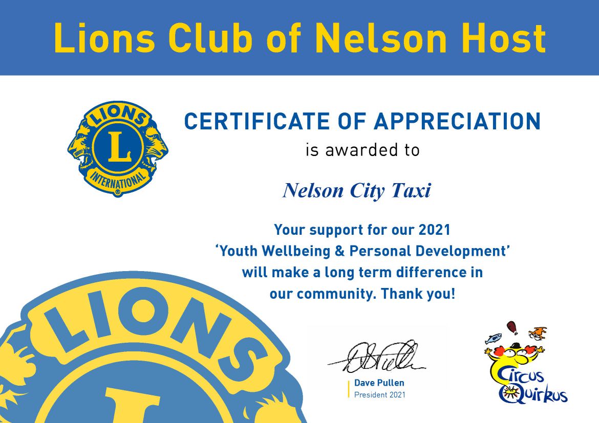 Lions Club of Nelson host