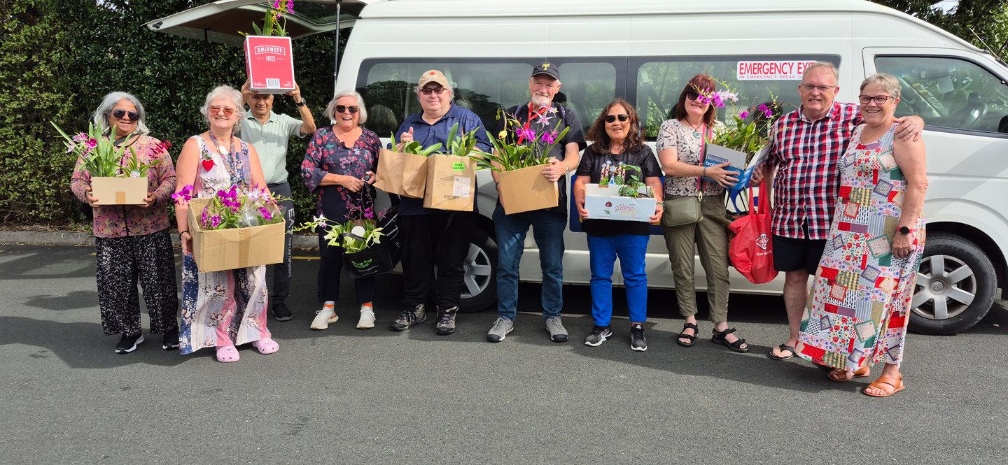 Orchid haul from the club outing to Whangarei
