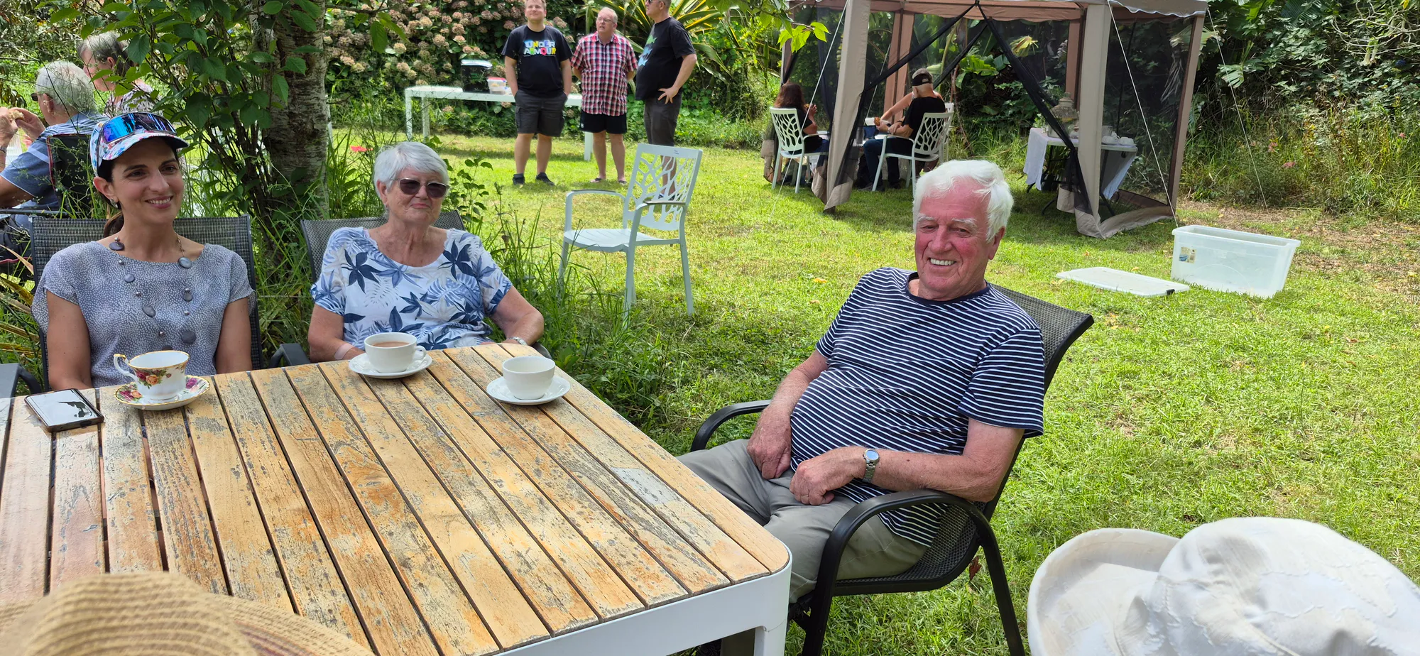 Members from Whangarei Orchid Society joined us for lunch