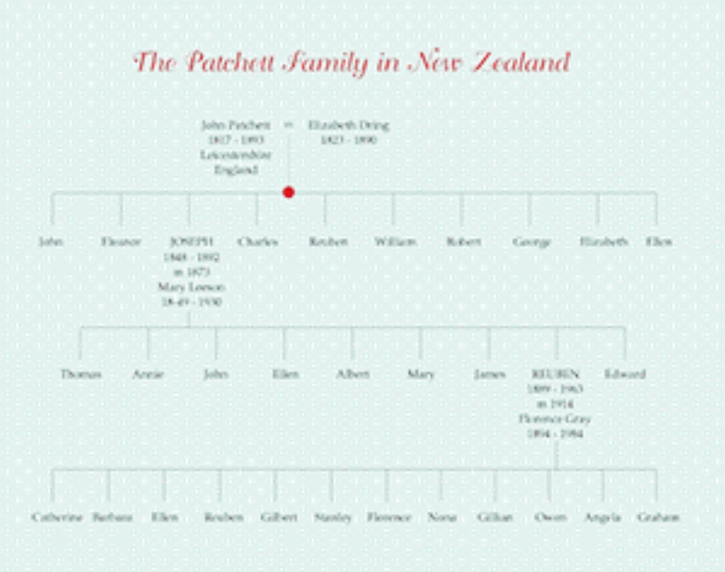 Patchett Family Chart